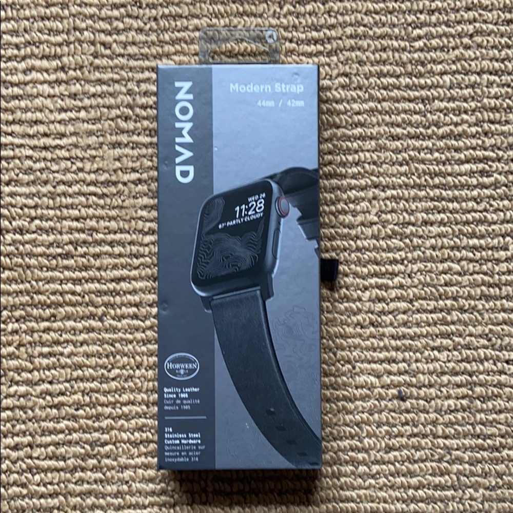 NOMAD modern strap Apple Watch leather strap